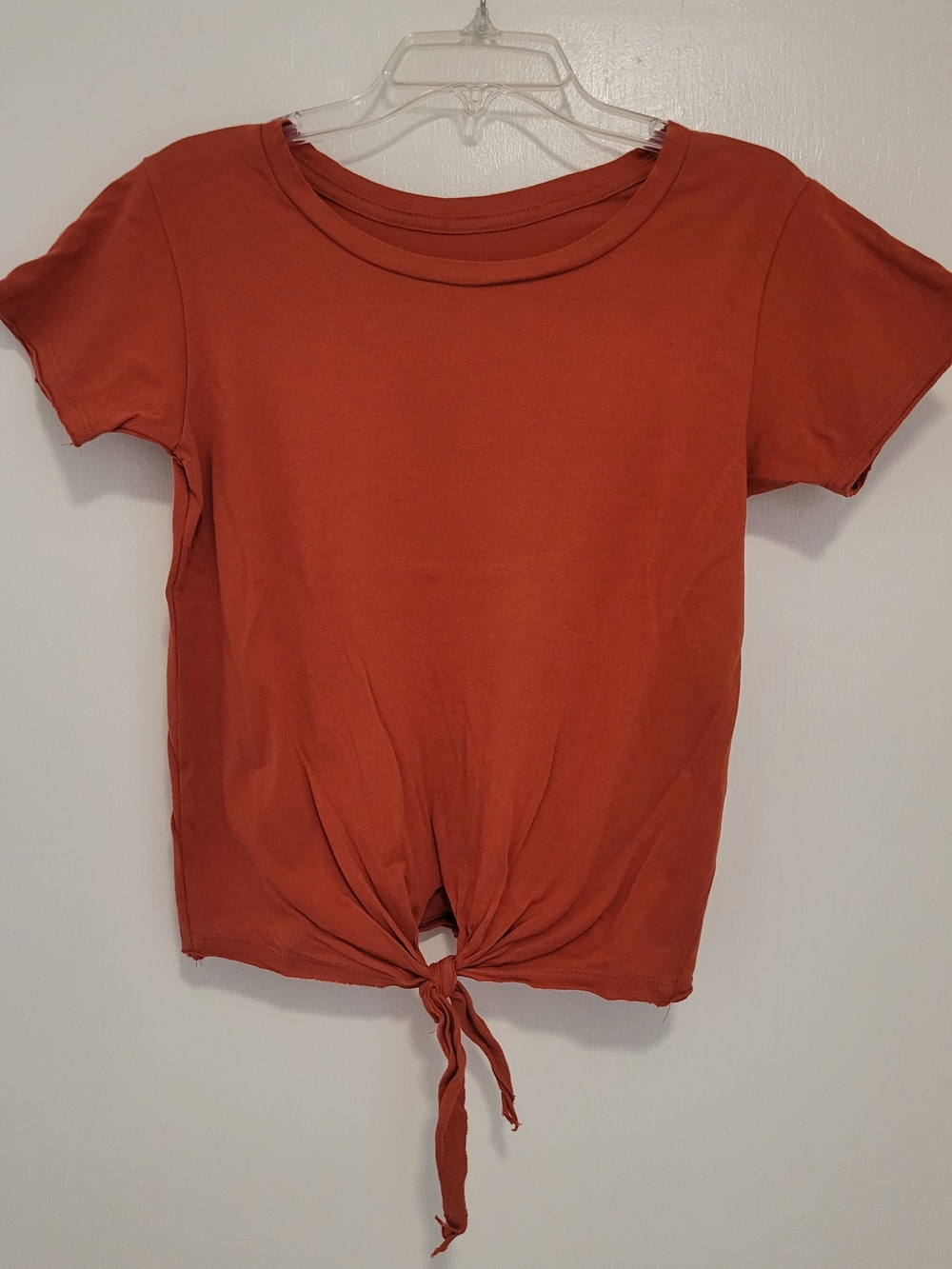 Billabong Rust Short-Sleeve Tie-Front Tee